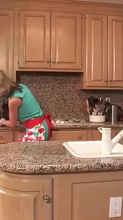 She Takes the Big Hard Cock in the Kitchen
