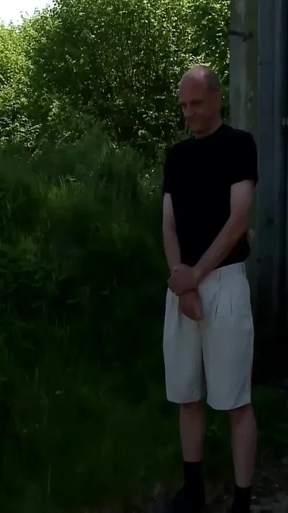 Fucking Brunette with Big Ass in Forest Until She Takes BDSM Training