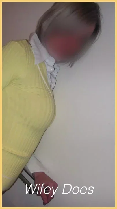 Wifey looks amazing in this hot braless shirt