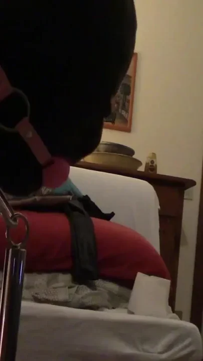 Laura tied up and ball gagged then mouth fucked and pussy fucked