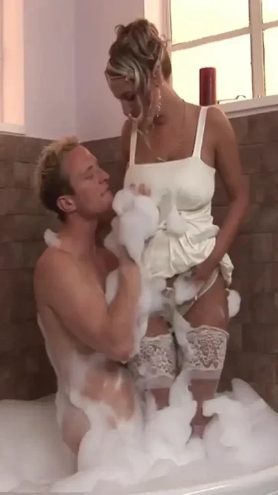 Hot big tits big ass rides the big dick houselord in the bathroom wet and messy