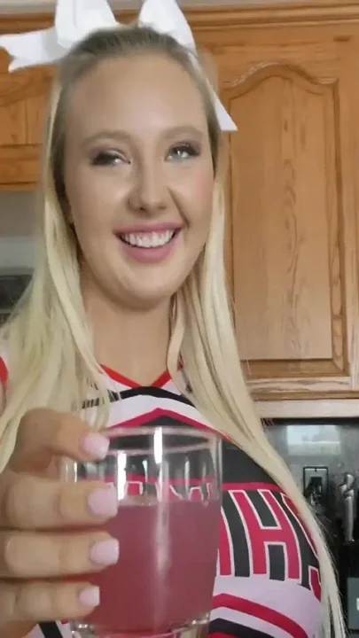 Curvy Blonde Cheerleader Loves Older Men