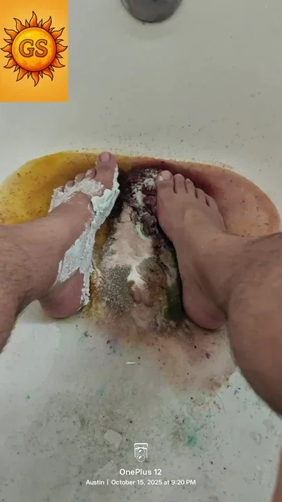Sensory Bare Feet in Soft Tub