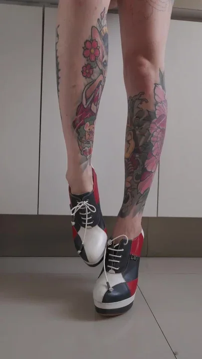 Taking off my heels for your face