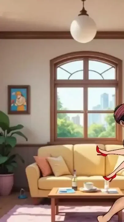 24 Year Old Girl Gets Hard Fucked by 36 Year Old Man in Living Room - Cartoon