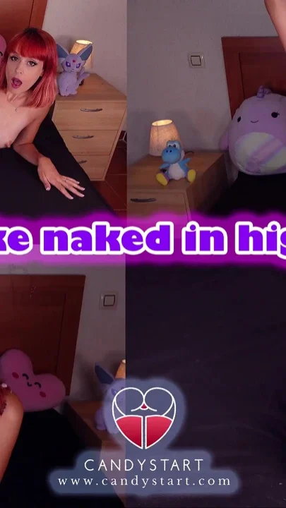 Bukkake Naked in High Heels