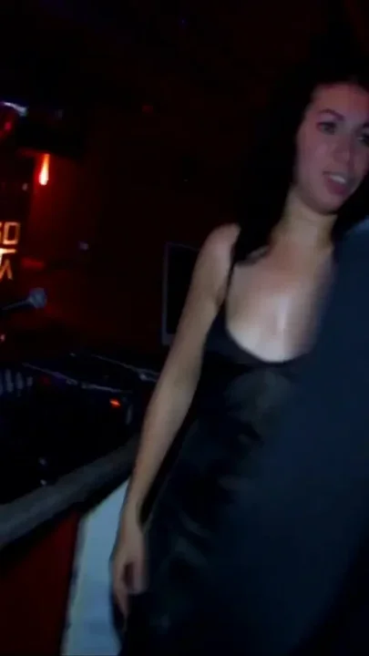 Hardcore anal threesome in the club