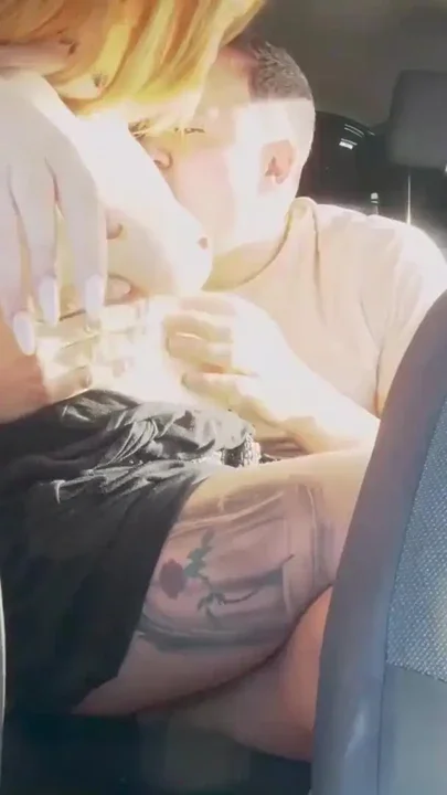 She said she likes it in the back seat Spanish couple at MuchaSexo Clip 1