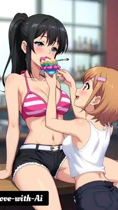 Hentai 2026 They love sucking on their ice cream that's dripping down their breasts Clip 1