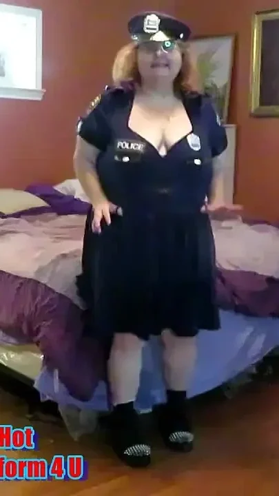 Nurse Vicki strips from cops uniform for you