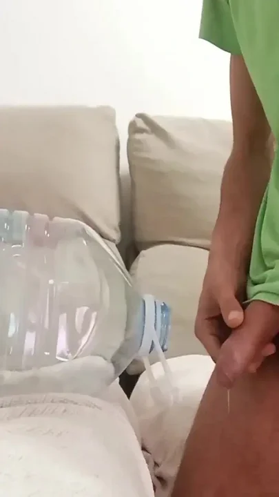 I Put My Huge Lubricated Cock Inside the Bottle and It Felt Like I Was Fucking You