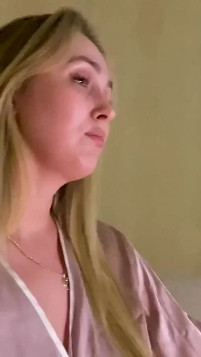 Stepson woke stepmom up with his dick but she continued to pretend and did not wake up