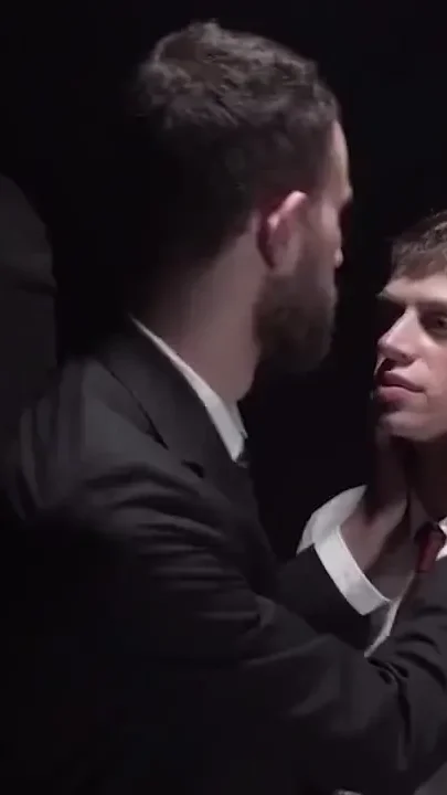 Naughty boy elder Dean gets punished by the order's rules with big glass dildo