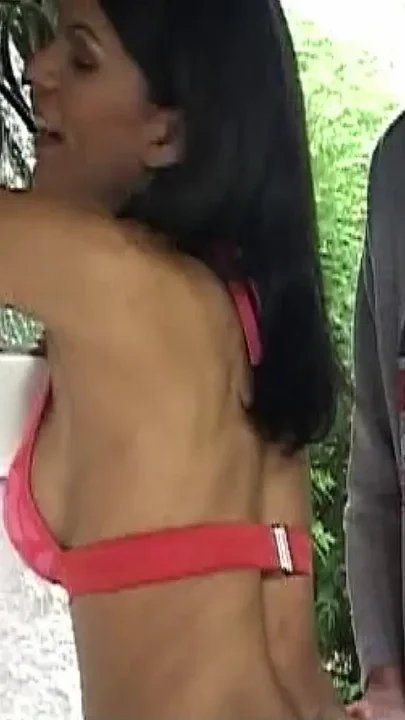 Big Tit Latina Tranny Aline Outdoor Anal Fucked by Neighbor
