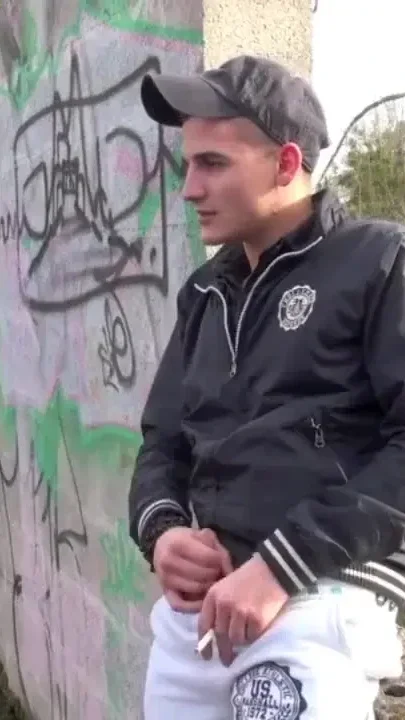 Miek fucked outdoor in cruising by young arab straight