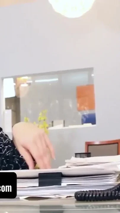 Horny slut seduces hot stud by bending down showing her bubble butt and pussy slit