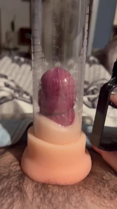 Pumping my dick up I pump up my cock