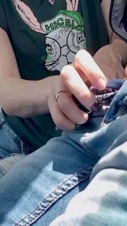 Sexy stepdaughter after university sucks a concerned stepfather right in the car