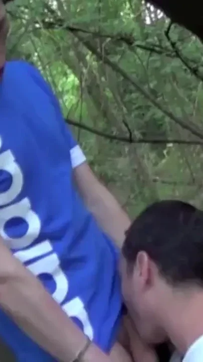 Fabien fucked by straight in exhi forest cruising