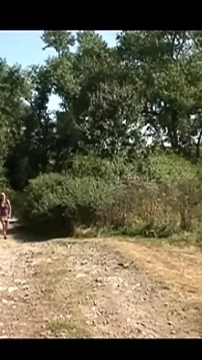 Blonde Teen Meet a Big Hard Cock in the Woods
