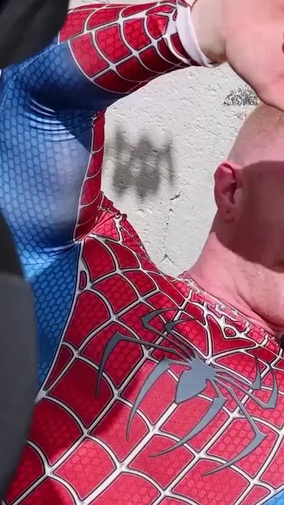 Worship me Caught Spiderman in my Web at ManUpFilms Clip 1