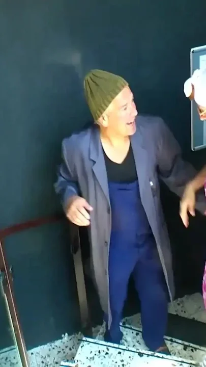 Old couple in love