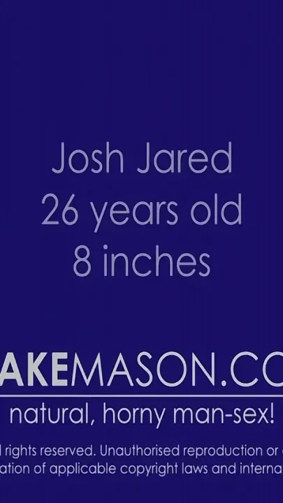 Geezer Lad Josh Jared Jerks It