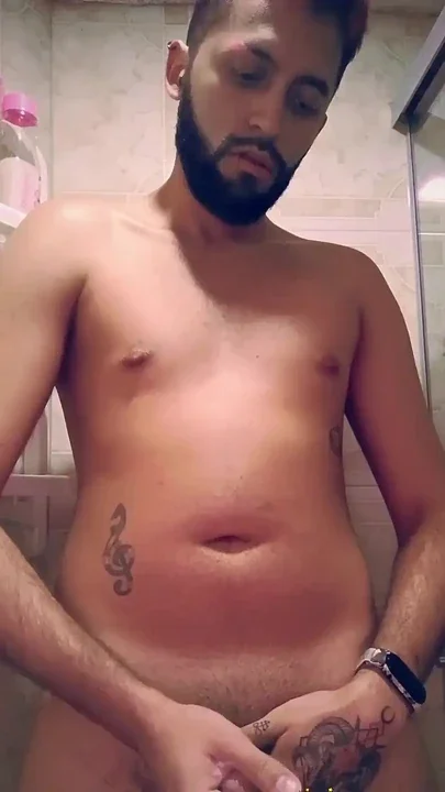 Jerking off in the shower till I cum then I keep going