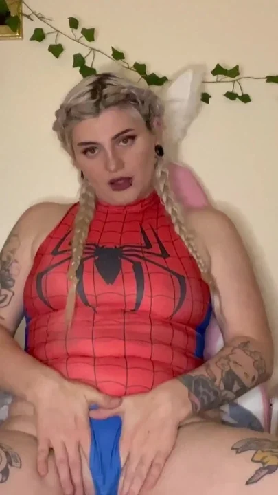 Spider Woman Fucks Herself