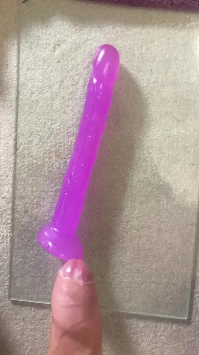 Cumming over my 8 inch toy
