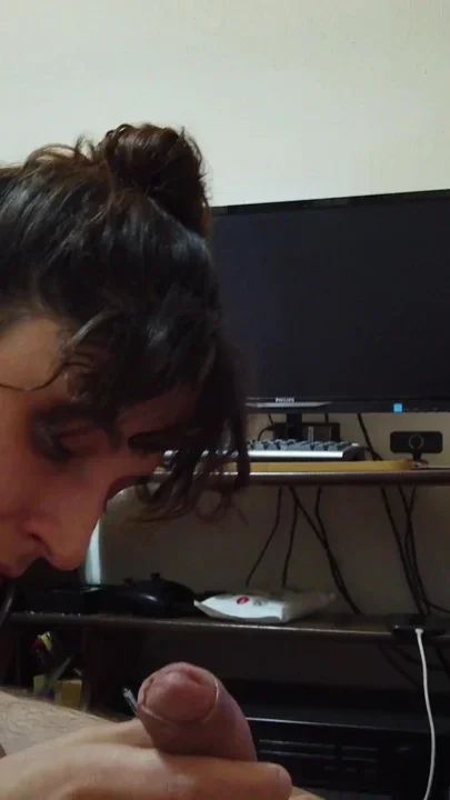 POV Blowjob Delicious Tongue Game in His Cocoon