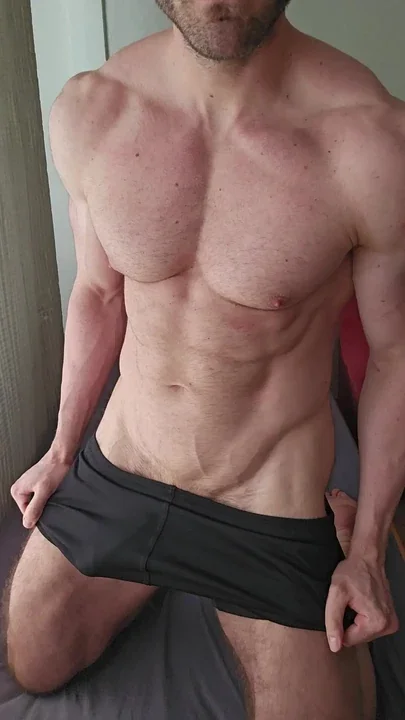 Tall hung stud stripping and jerking off BWC