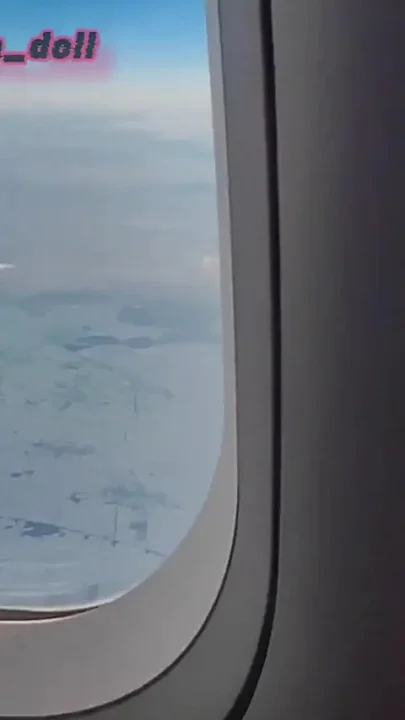 Flight on a Plane Quick Orgasm in the Plane Bathroomthe Stewardess Almost Caught Me