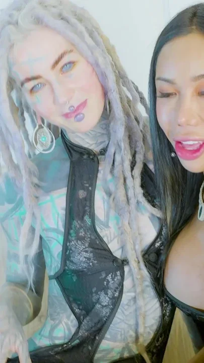 Interracial Trans Threesome - Tattoo Girl Shares BBC with Thai Ladyboy - Anal ATM
