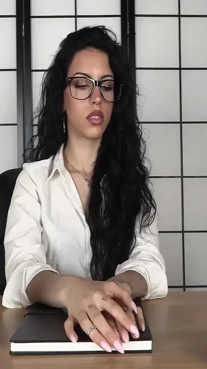 Curly-haired Lady Boss Punishes Her Horny Secretary with a Sensual Foot Worship