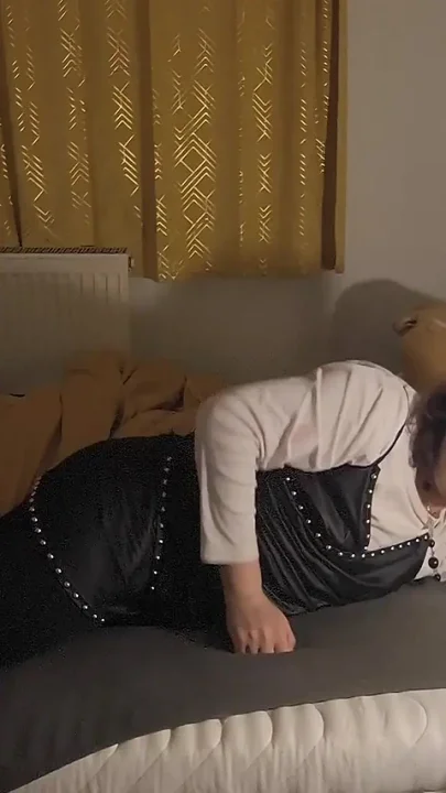 Undressing and Horny Masturbating
