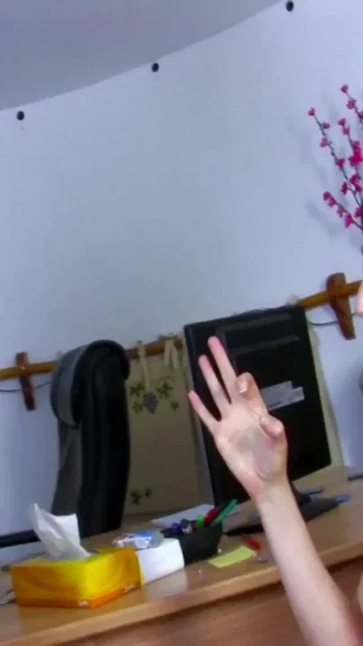 Young and hot brunette ass fucked on the table