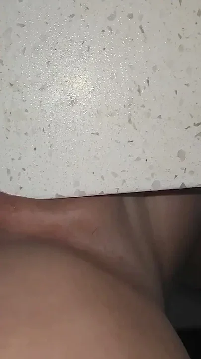 Naughty Girl Grinding Pussy on Kitchen Bench