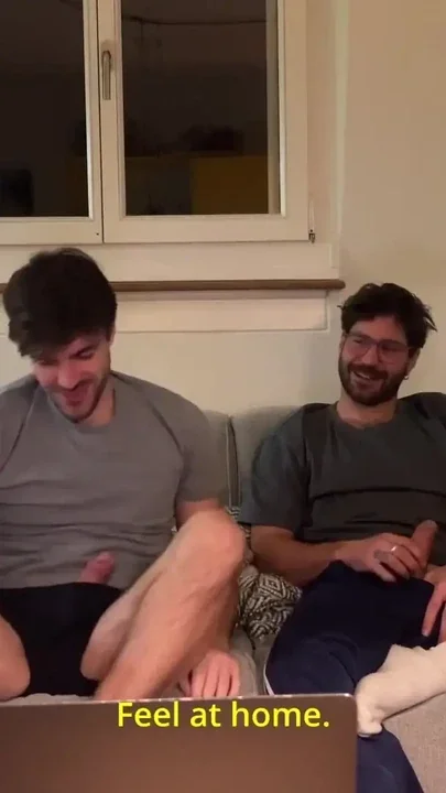 straight friend asked to touch his big cock Clip 1
