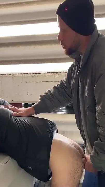 Young Arab Cocksucker Takes Massive White Dick in Parking Lot - 2
