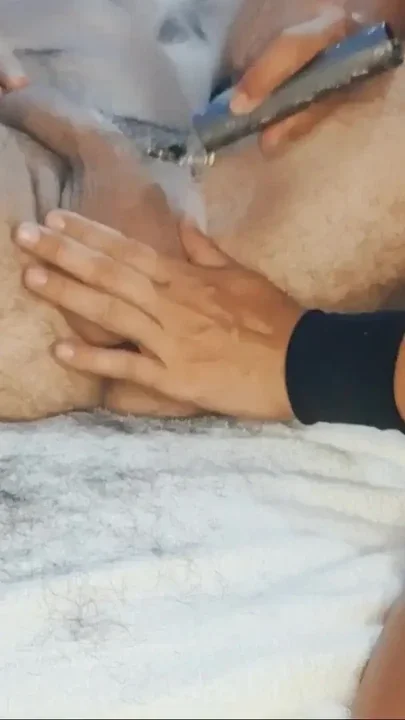 She shave my balls cock and ass Clip 1