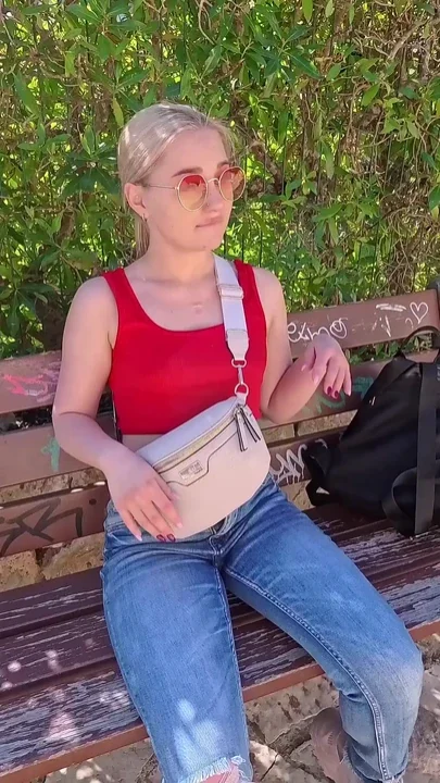 Blonde Teen Gets Her Shaved and Pierced Cunt Fucked on the Beach