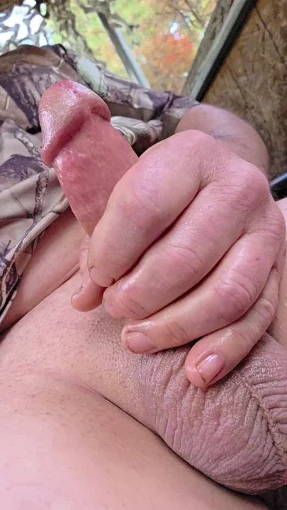 Cum with me on the deer stand