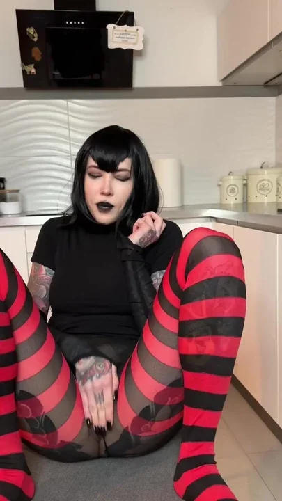 Touching through stockings