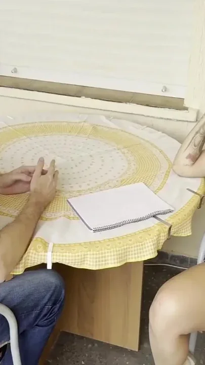 The Student Got Tired of Studying and Preferred to Fuck Her Teacher