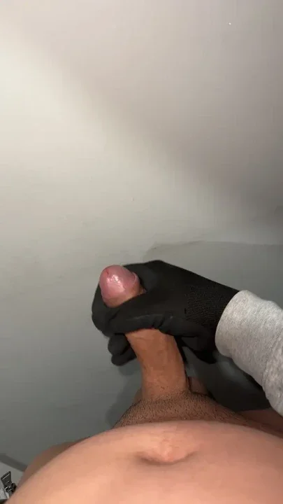 Uncut latino masturbating
