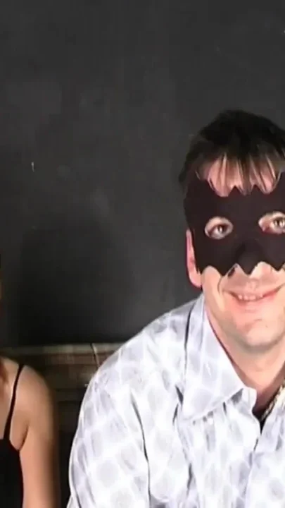 Hot Sexy Busty Masked MILF with Hairy Pussy Fucked and Cummed in Mouth by Huge