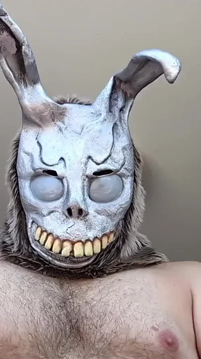 MASKED MAN POUNDS YOU - Scary Bunny Halloween BottomPOV ASMR Pounding Clip 1