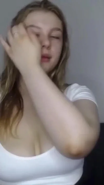 Bbw girl with huge natural tits playing on webcam Clip 1