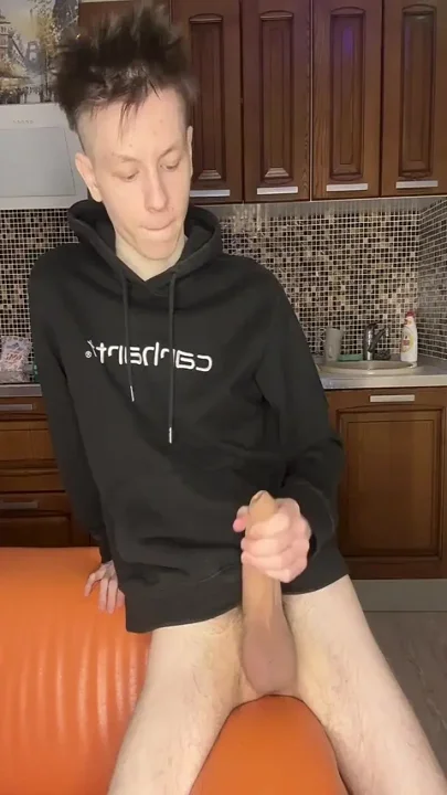 18yo Alone Strokes Monster Dick Imagining Classmate Begging
